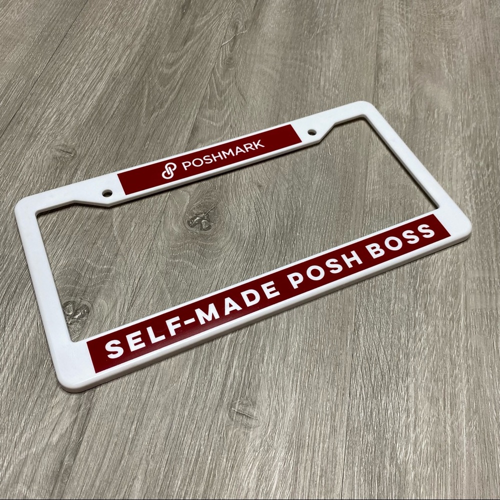 Poshmark Self Made Posh Boss License Plate Frame